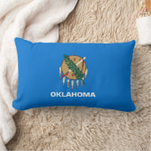 オクラホマ州旗デザイン ランバークッション (ブランケット)