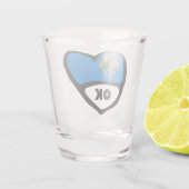 オクラホマ州旗ハート、OKショットグラス ショットグラス (裏面)