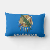 オクラホマ州旗プリント愛国心 ランバークッション (裏面)