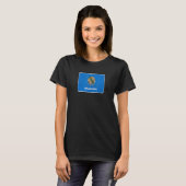 オクラホマ州旗州ヴィンテージスタイル Tシャツ (正面フル)