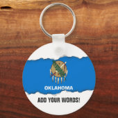 オクラホマ州旗 キーホルダー (正面)