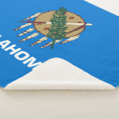 オクラホマ州旗 シェルパブランケット (3/4)