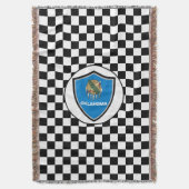 オクラホマ州旗 スローブランケット (正面縦)