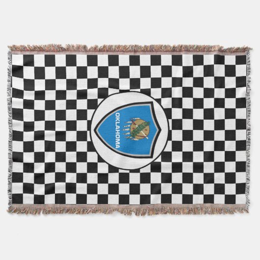 オクラホマ州旗 スローブランケット (正面)