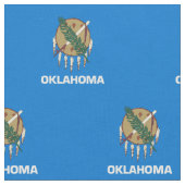 オクラホマ州旗 ファブリック (クローズアップ)