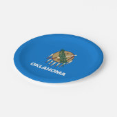 オクラホマ州旗 ペーパープレート (アングル)