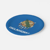 オクラホマ州旗 ペーパープレート (アングル)