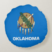 オクラホマ州旗 ラウンドクッション (裏面)