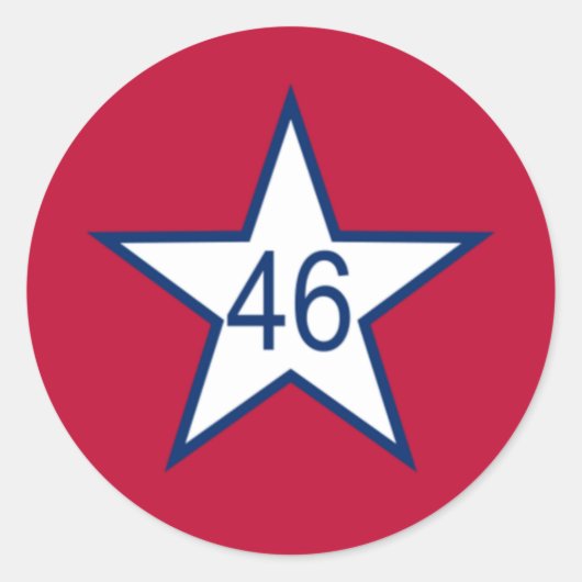 オクラホマ州旗 ラウンドシール (正面)