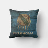 オクラホマ州旗（旧木目） クッション (裏面)