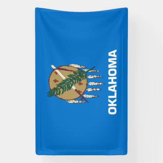 オクラホマ州旗 横断幕 (縦)