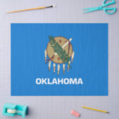 オクラホマ州旗 薄葉紙 (クラフト)