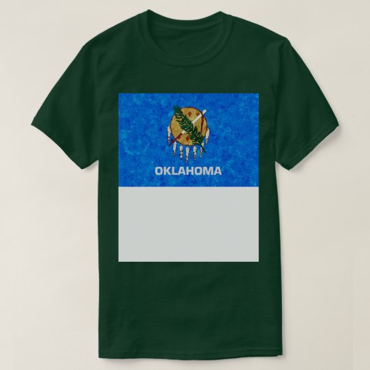 オクラホマ州旗 Tシャツ (デザイン正面)