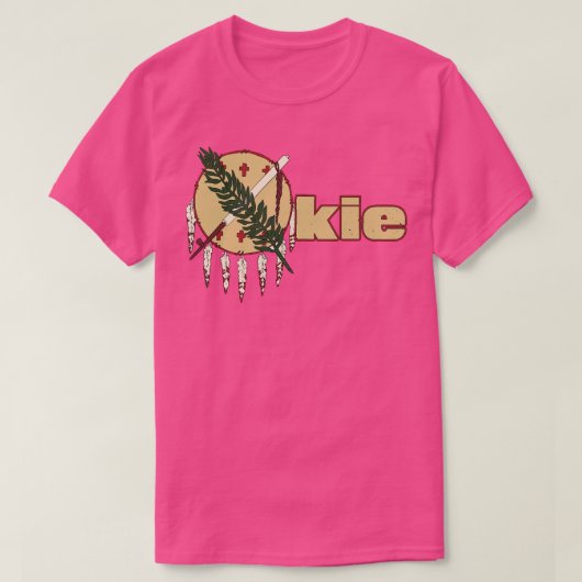 オクラホマ州旗 Tシャツ (デザイン正面)