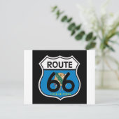 オクラホマ州旗Route 66シールド ポストカード (スタンド正面)