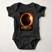 オクラホマ州皆既日食2024 オリジナル ベビーボディスーツ (正面)
