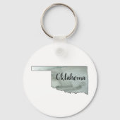 オクラホマ州絵画概要 キーホルダー (正面)