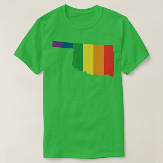 オクラホマ州虹 Tシャツ (デザイン正面)