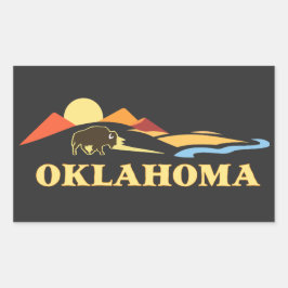 オクラホマ州(アメリカ) 長方形シール