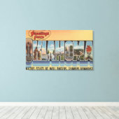 オクラホマ州(ウィル・ロジャーズ先住民州) キャンバスプリント (インサイチュ (ウッドフロア))