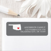 オクラホマ州 |移動差出人住所ラベル ラベル (インサイチュ)