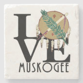 オクラホマ州LOVE Muskogee ストーンコースター (正面)