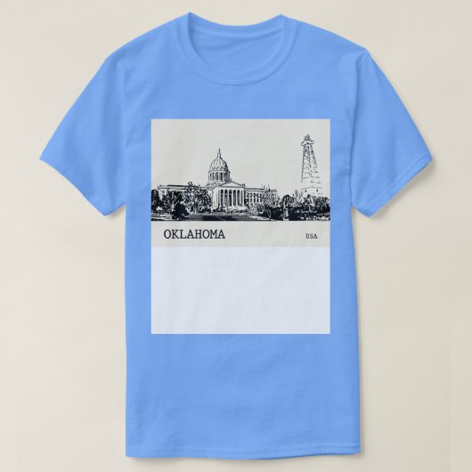 オクラホマ州USA 1 Tシャツ (デザイン正面)
