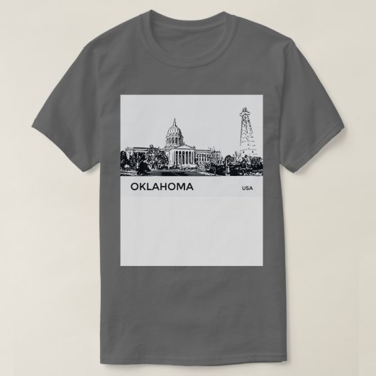 オクラホマ州USA Tシャツ (デザイン正面)