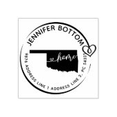 オクラホマ差出人住所事業 ラバースタンプ (インプリント)