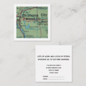 オクラホマ引っ越しました新しいアドレスカード エンクロージャーカード (正面/裏面)