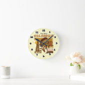 オクラホマ時計 ラウンド壁時計 (ホーム)