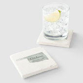 オクラホマ水絵画色 ストーンコースター (横)