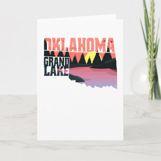 オクラホマ湖 カード (正面)