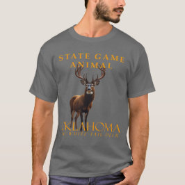オクラホマ準州のゲーム動物 シロオジシカ Tシャツ