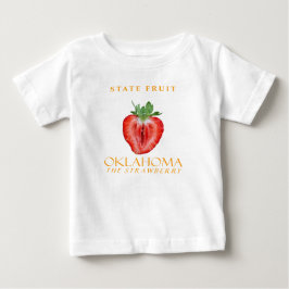 オクラホマ準州の果物 イチゴ ベビーTシャツ