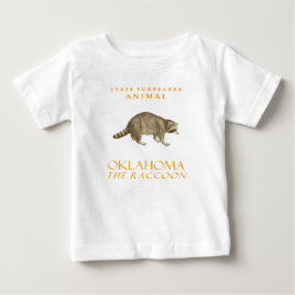 オクラホマ準州の毛皮動物 アライグマ ベビーTシャツ