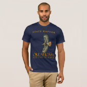 オクラホマ準州の猛禽類 アカオノスリ Tシャツ (正面フル)