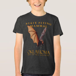 オクラホマ準州の空飛ぶ哺乳類 メキシココウモリ トライブレンドTシャツ