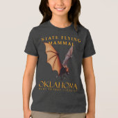 オクラホマ準州の空飛ぶ哺乳類 メキシココウモリ トライブレンドTシャツ (正面)