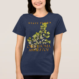オクラホマ準州の花の象徴ヤドリギ トライブレンドTシャツ