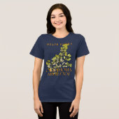 オクラホマ準州の花の象徴ヤドリギ トライブレンドＴシャツ (正面全面)