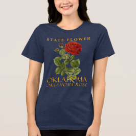 オクラホマ準州の花 オクラホマ・ローズ トライブレンドTシャツ