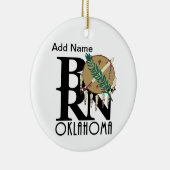 オクラホマ生まれマカスタマイズ可能 セラミックオーナメント (右)