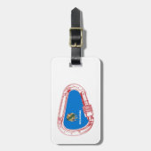 オクラホマ登山カラビナー ラゲッジタグ (正面縦)