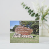 オクラホマ素晴らし州ソルトプレインズ州パークサイン ポストカード (スタンド正面)