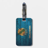 オクラホマ素朴州旗の荷物タグ ラゲッジタグ (裏面縦)