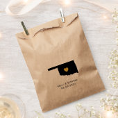 オクラホマ結婚式の引き出物トリートサックス、抱き枕 フェイバーバッグ (クリップ留めされた状態)