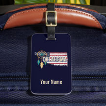 オクラホマ統一された州レトロマップヴィンテージUSA