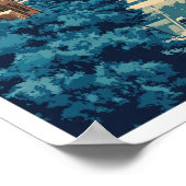 オクラホマ統一された州ヴィンテージトラベルイラストレーション ポスター (角)