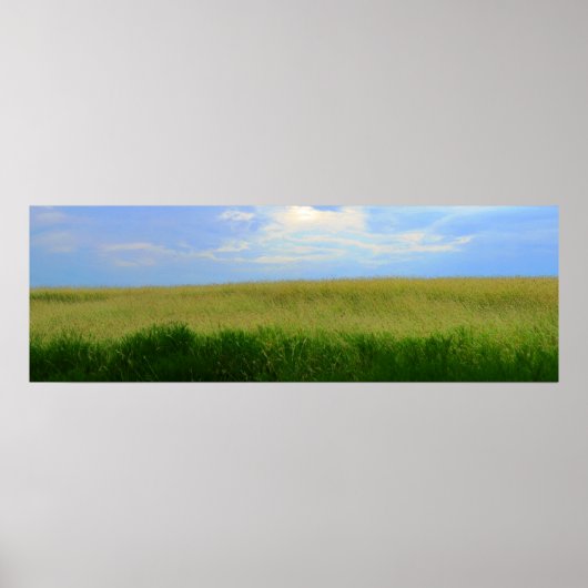 オクラホマ草原I上空の乾燥嵐（カラーサトゥール） ポスター (正面)